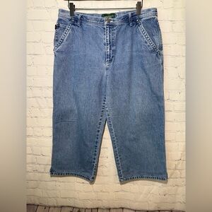 Lauren Jeans Co. Ralph Lauren size 14 denim capris
